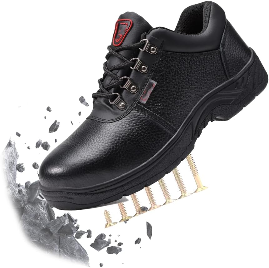 

Мужские ботинки со стальным носком, женские рабочие ботинки с защитой от проколов, удобные защитные кроссовки для тенниса, неразрушимая мужская защитная обувь для промышленного строительства Generic, Style-b 10.5-11women /9.5-10 Men