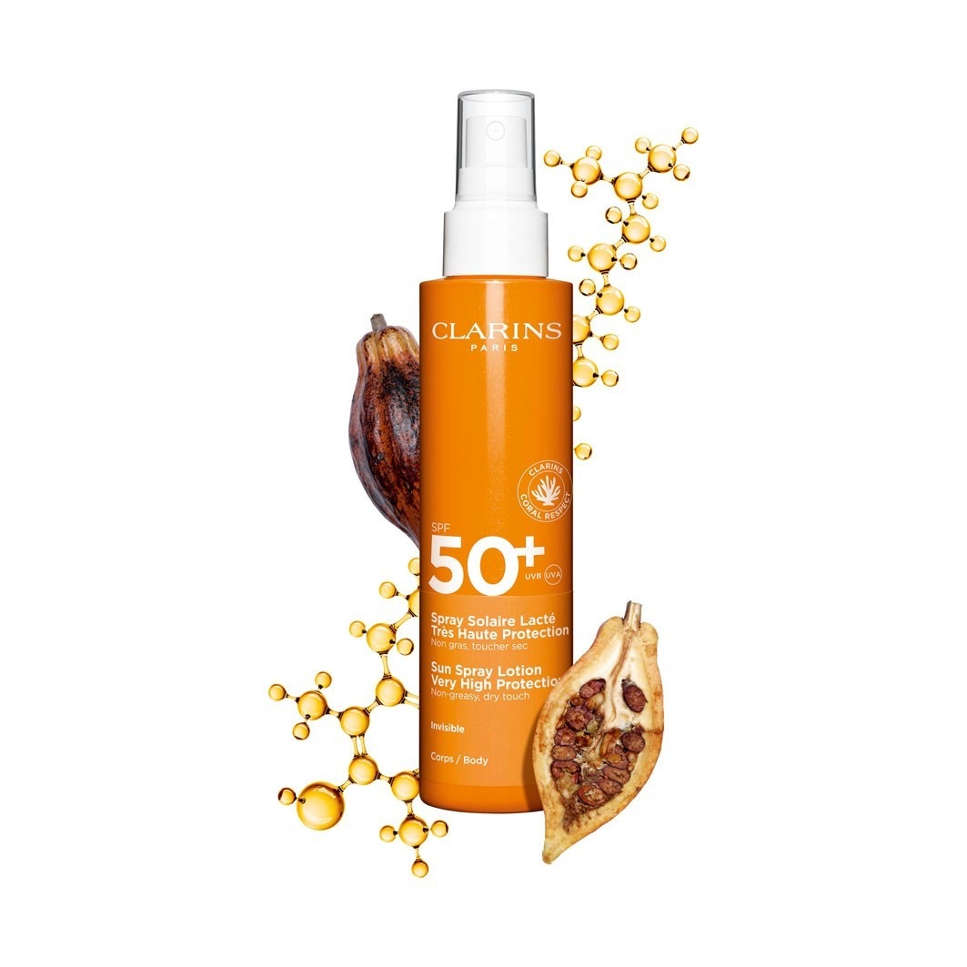 Солнцезащитный крем sun care youth-protecting sunscreen spf50+ Clarins, объем 150 мл. — фото 2