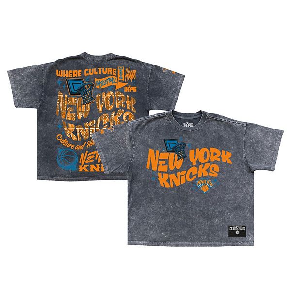 

Мужская черная футболка new york knicks culture clash collection premium Two Hype