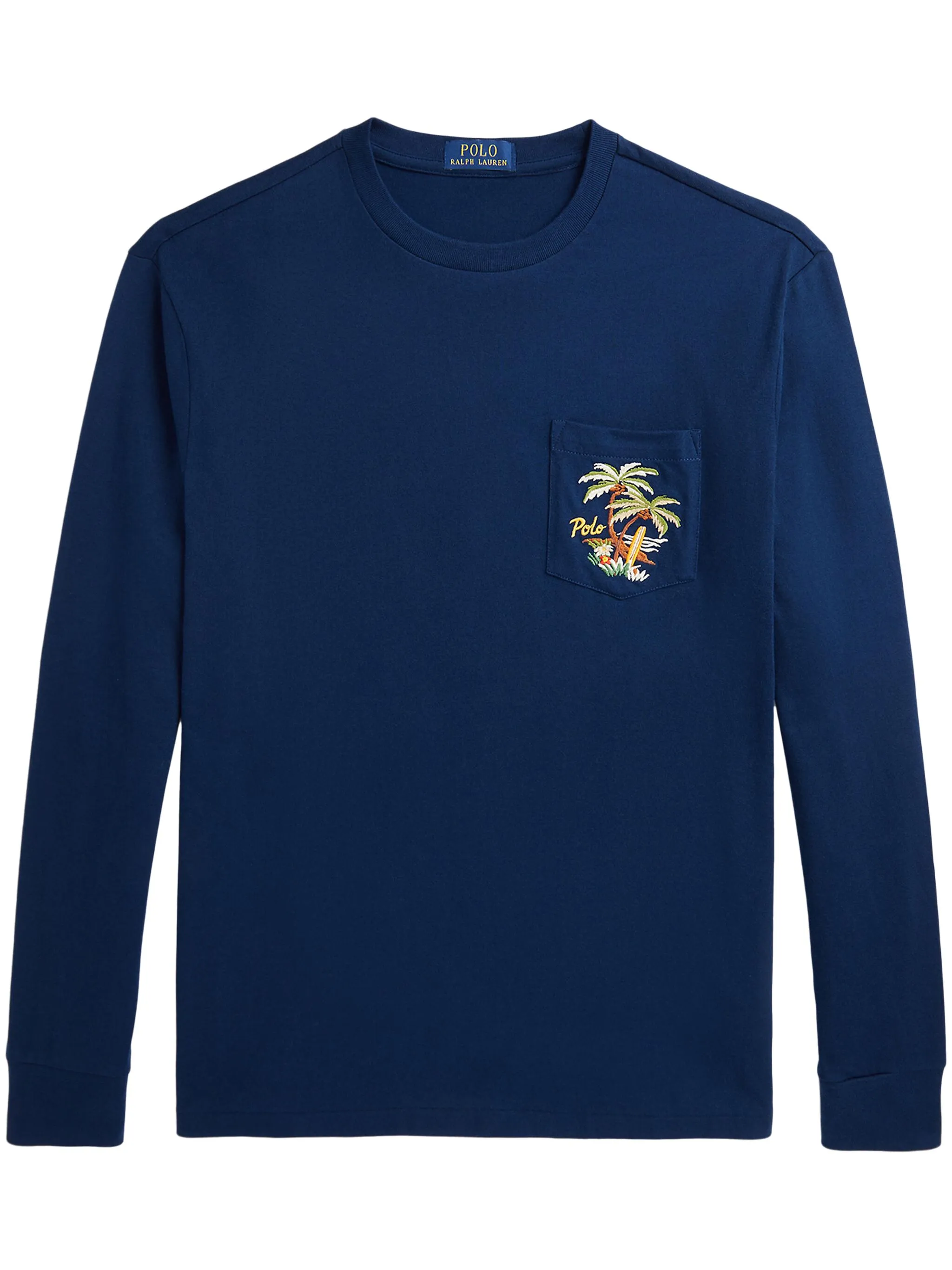 

Футболка с вышивкой Polo Ralph Lauren, синий