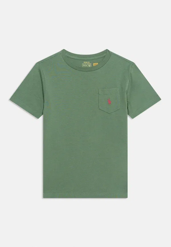 Футболка базовая Polo Ralph Lauren, цвет хаки — фото 3