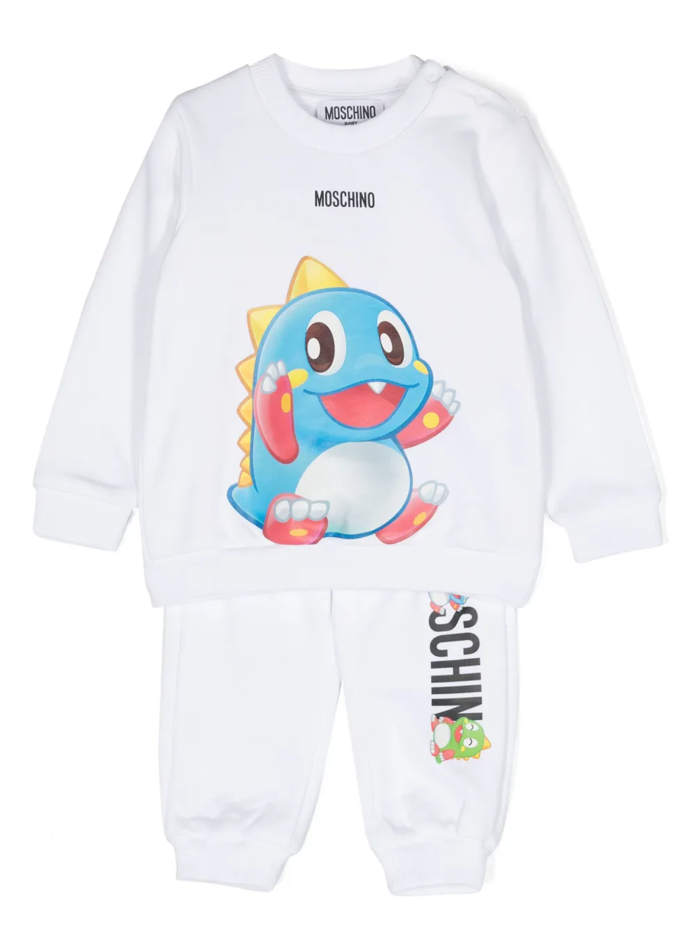 

Спортивный костюм с логотипом Moschino Kids, белый