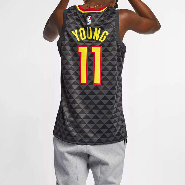 Майка Nike NBA Large Atlanta Hawks Basketball Jersey/Vest Black, черный — фото 4