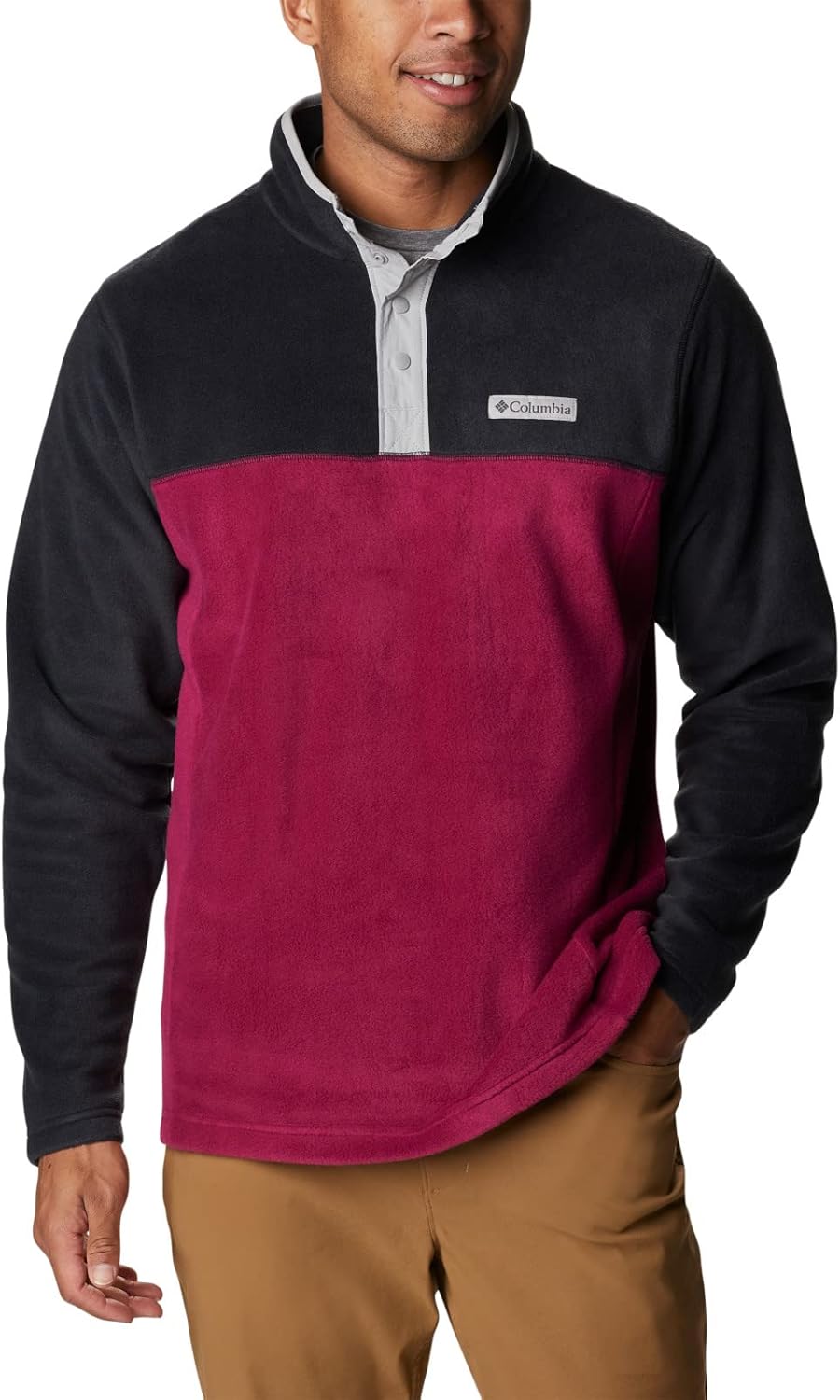 

Columbia мужская куртка Steens Mountain Half Snap, Red Onion/Black/Columbia Grey, Черный, Columbia мужская куртка Steens Mountain Half Snap, Red Onion/Black/Columbia Grey