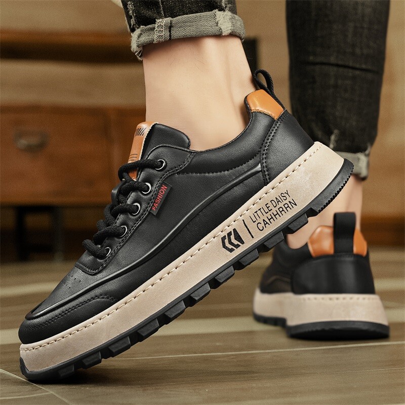 Туфли мужские Men"s Casual Men Low-Top Bull Charm, бежевый — фото 4