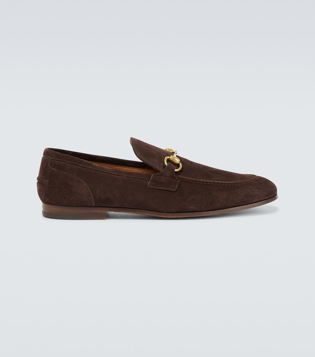 

Замшевые лоферы Jordaan Gucci, коричневый