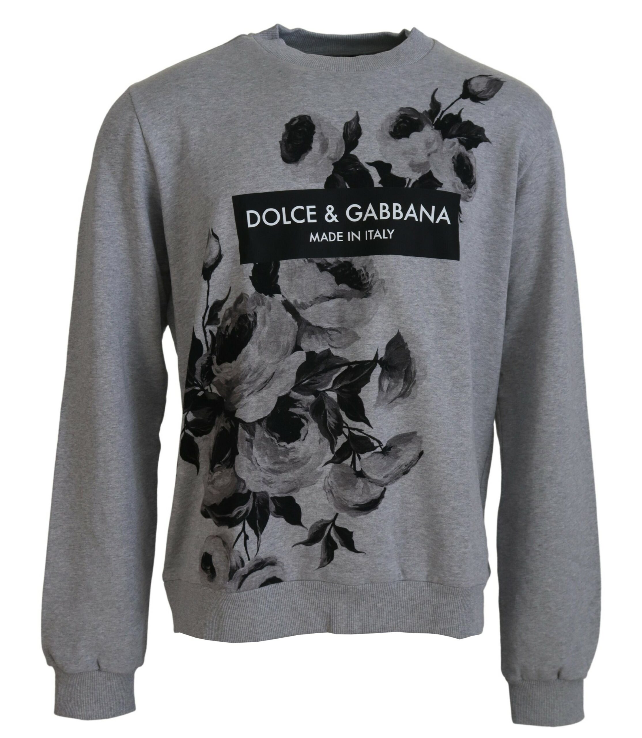 

Хлопковая толстовка «Элегантность в цвету» Dolce & Gabbana, серый