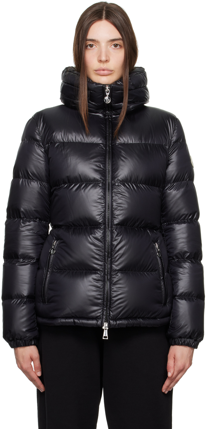 

Черный пуховик Moncler Duoro