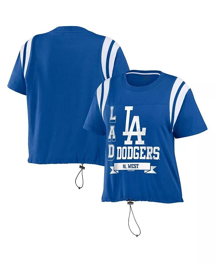 

Женская футболка с цветными блоками Royal Los Angeles Dodgers Wear By Erin Andrews
