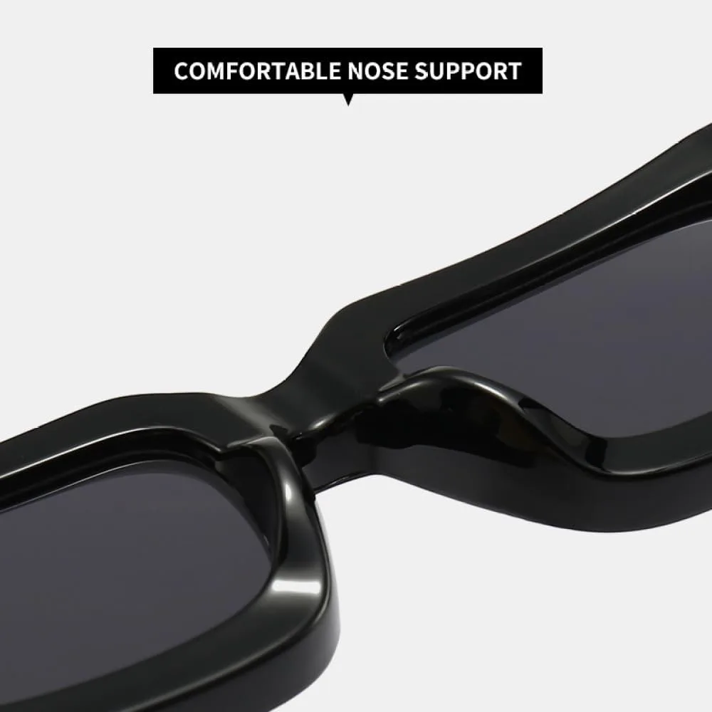 

Ретро-солнцезащитные очки для женщин и мужчин, винтажные, в массивной толстой оправе, защита от УФ-излучения UV400, черно-коричневые, один размер TYUVIVO, Black Brown