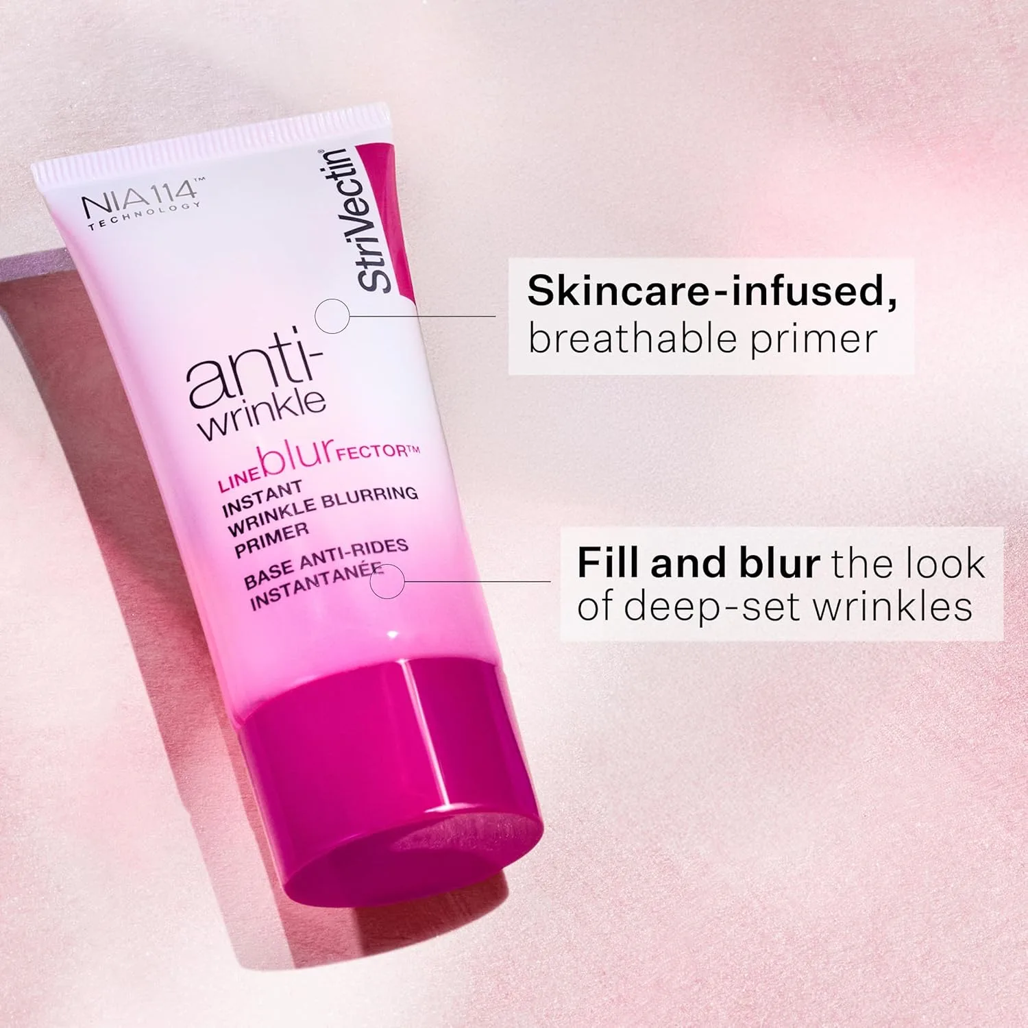 StriVectin Line BlurFector Instant Wrinkle Blurring Primer, праймер для кожи, помогающий разгладить и заполнить морщины, основа под макияж для гладкой кожи, 1 унция. — фото 2