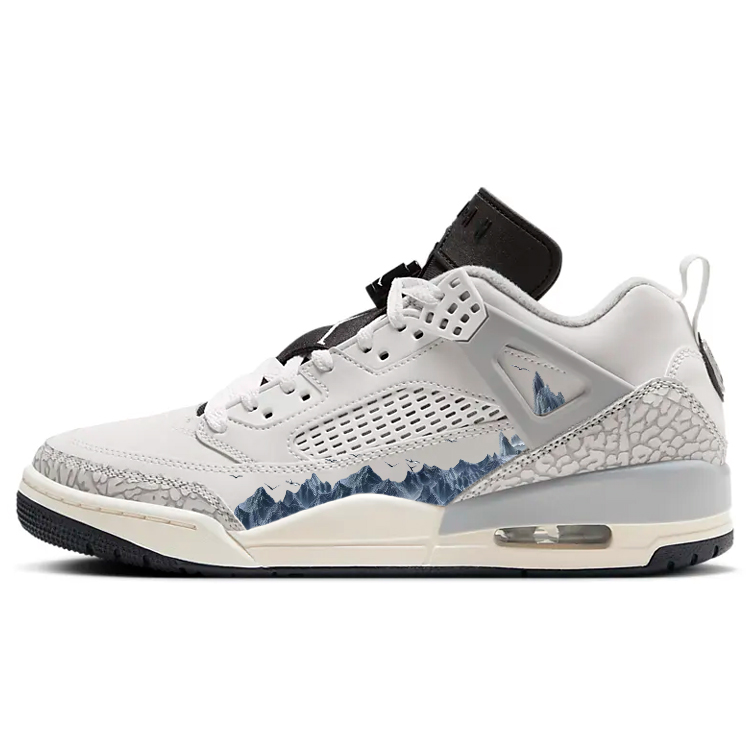 

Jordan Баскетбольные кроссовки Spizike Vintage, низкие, мужские, серо-белые
