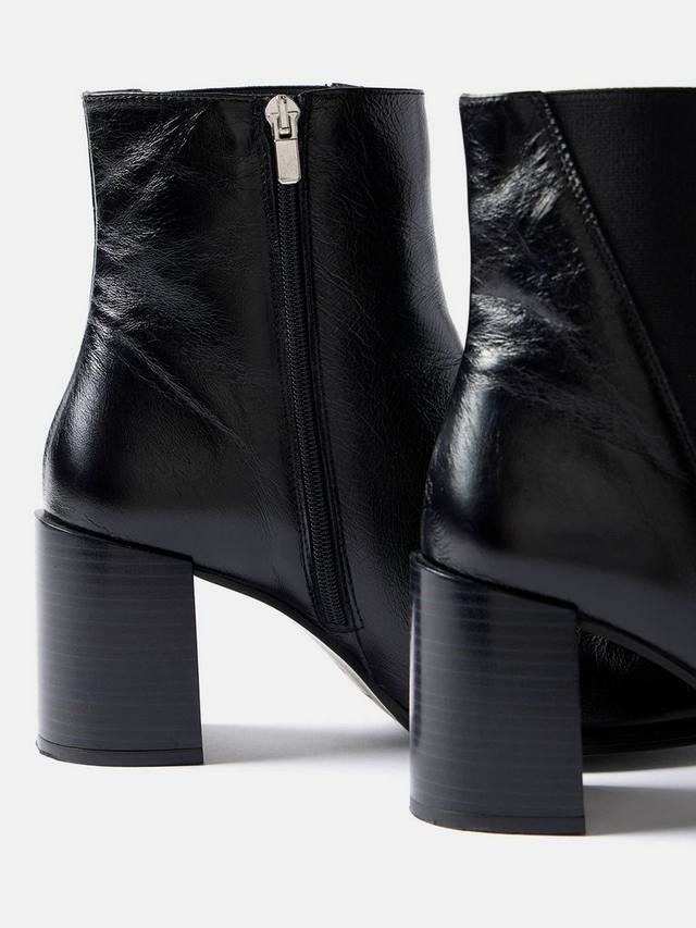 Noa ботинки до щиколотки из лаковой кожи Mint Velvet, Black — фото 4