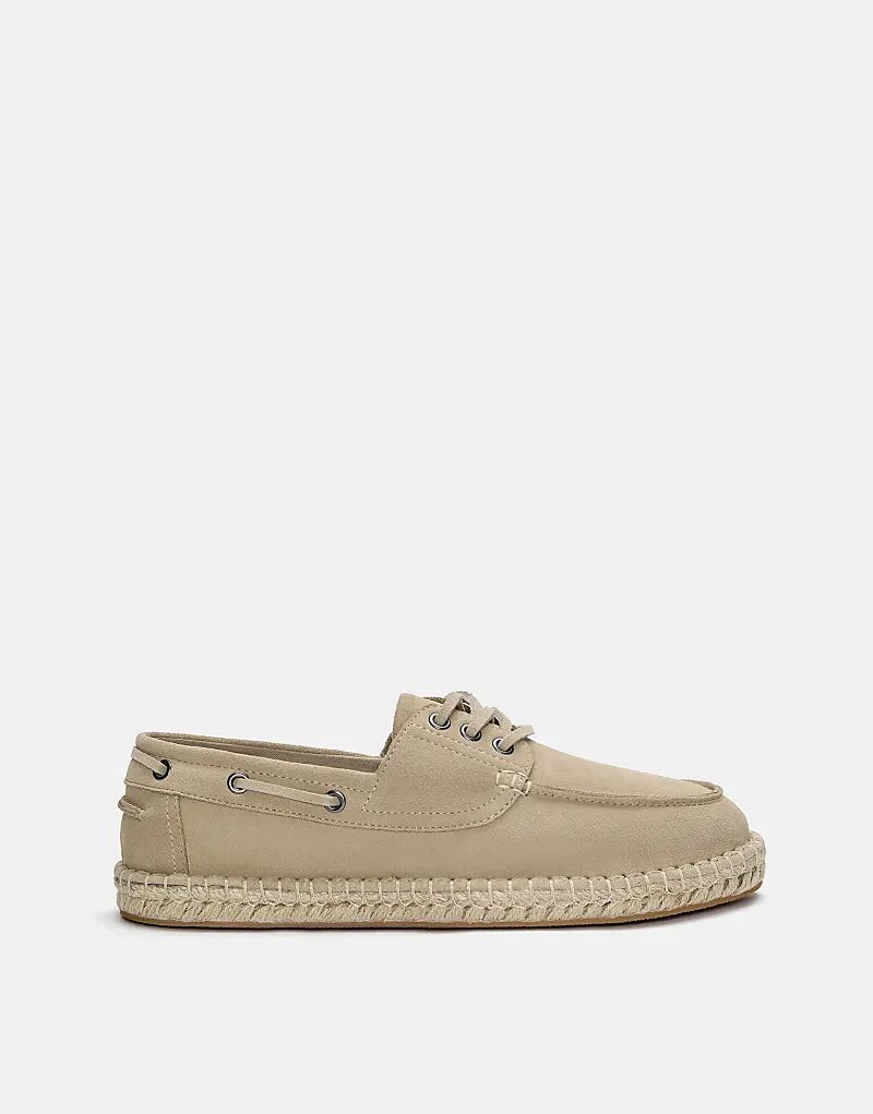 

Кожаные туфли Pull&Bear цвета экрю