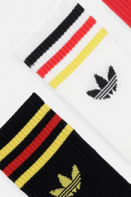 Носки 3 шт с узором Adidas Originals, красный — фото 2