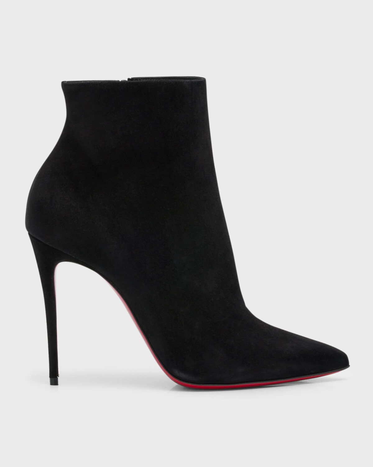 Замшевые ботильоны So Kate на красной подошве Christian Louboutin, цвет Black