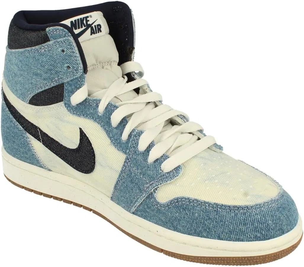 Мужские кроссовки Nike Air Jordan 1 Retro High OG, Summit White Obsidian 100 — фото 4