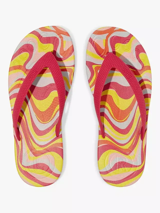 Детские шлепанцы iQushion Swirl, виртуальный розовый цвет FitFlop — фото 4