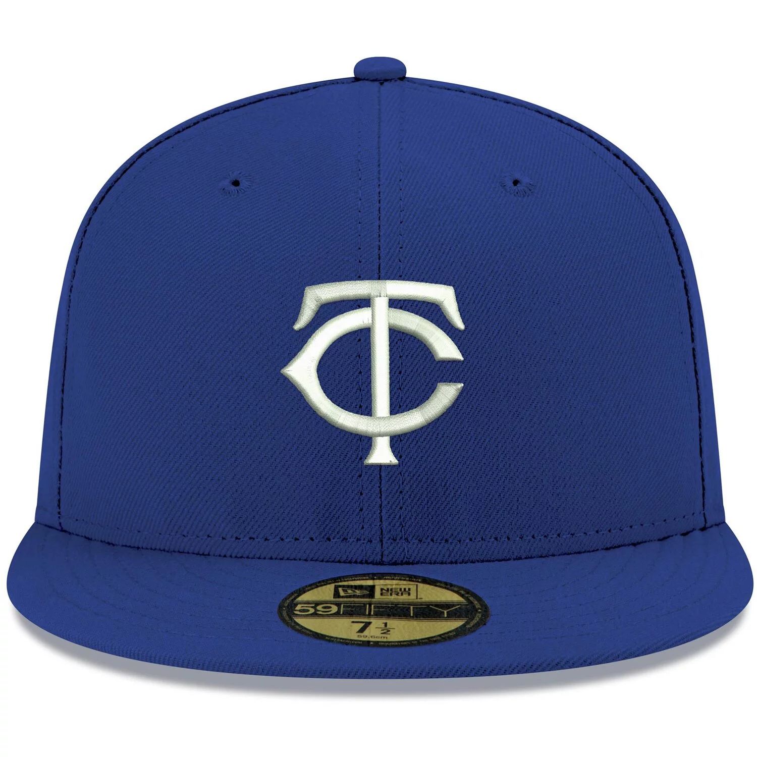 

Мужская приталенная шляпа New Era Royal Minnesota Twins Logo белая 59FIFTY