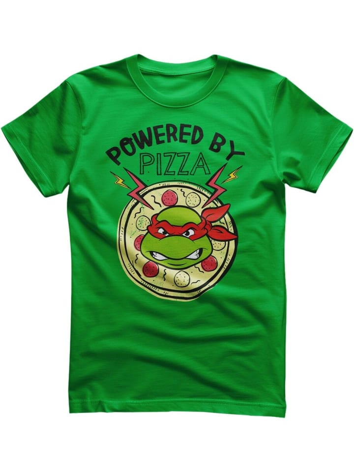 

Футболка Powered By Pizza T-Shirt зеленого цвета Teenage Mutant Ninja Turtles, Зеленый, Футболка Powered By Pizza T-Shirt зеленого цвета Teenage Mutant Ninja Turtles