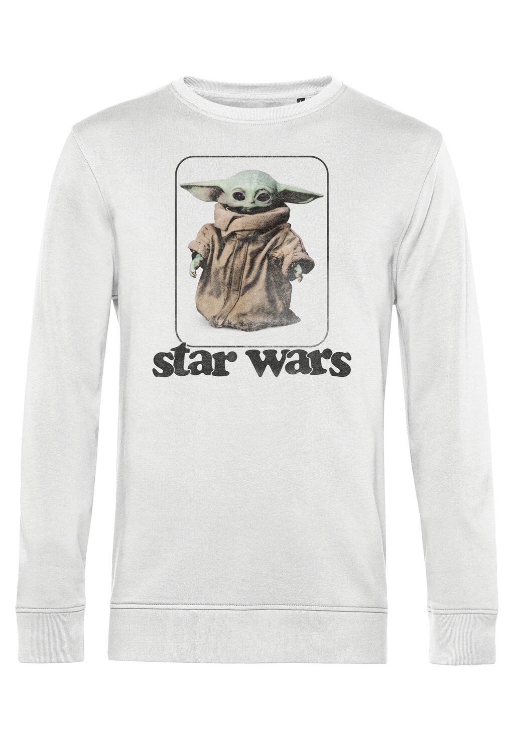 

Толстовка STAR WARS: THE MANDALORIAN THE CHILD RETRO NO STRIPES Star Wars, белый