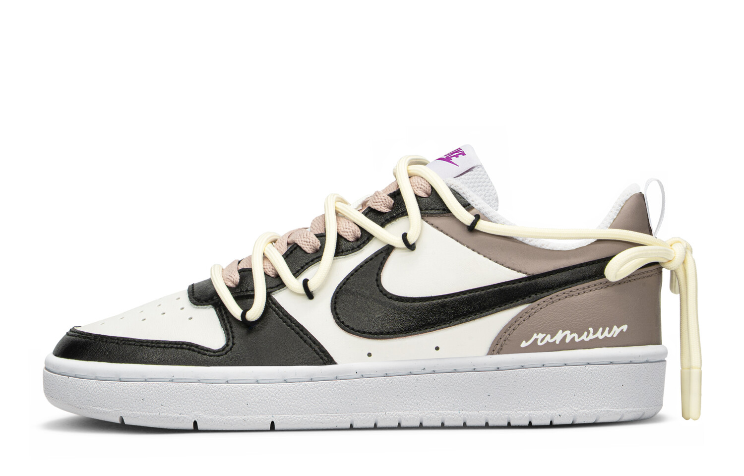 

Кроссовки Nike Court Borough Series Skateboard Shoes Women's Low-Top Brown Beige