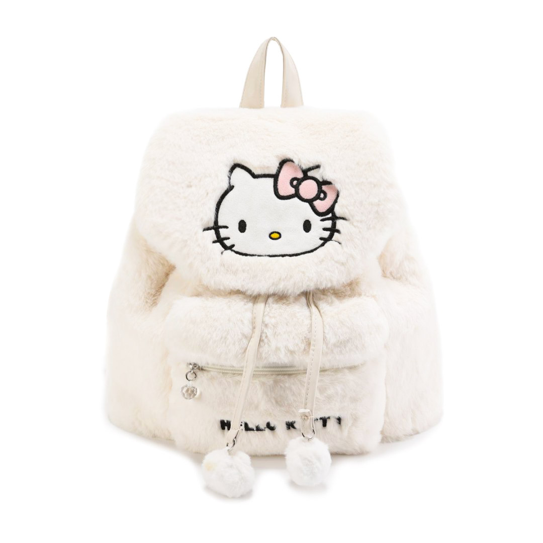 

Sanrio Полиэстеровый рюкзак женский молочно-белый, Hello Kitty milk white