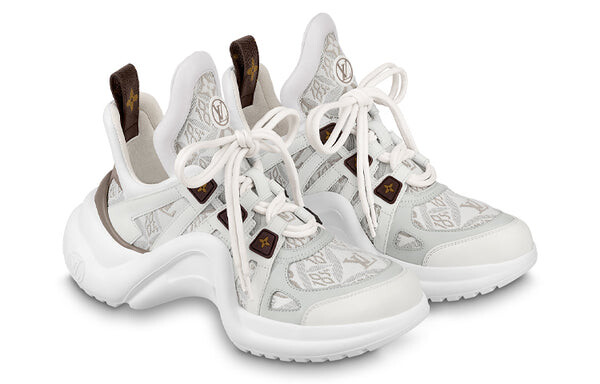 Кроссовки archlight 1.0 sneakers 'beige with monogram' Louis Vuitton, белый — фото 2