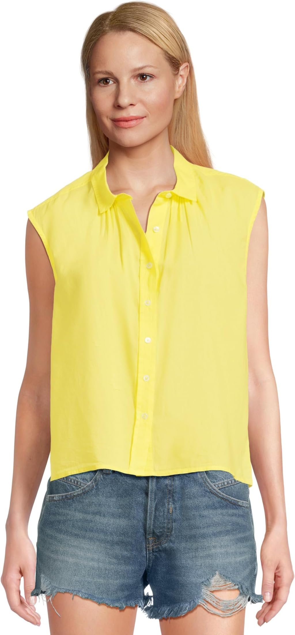 

Женская рубашка с коротким рукавом на пуговицах Lilla P, Lemon