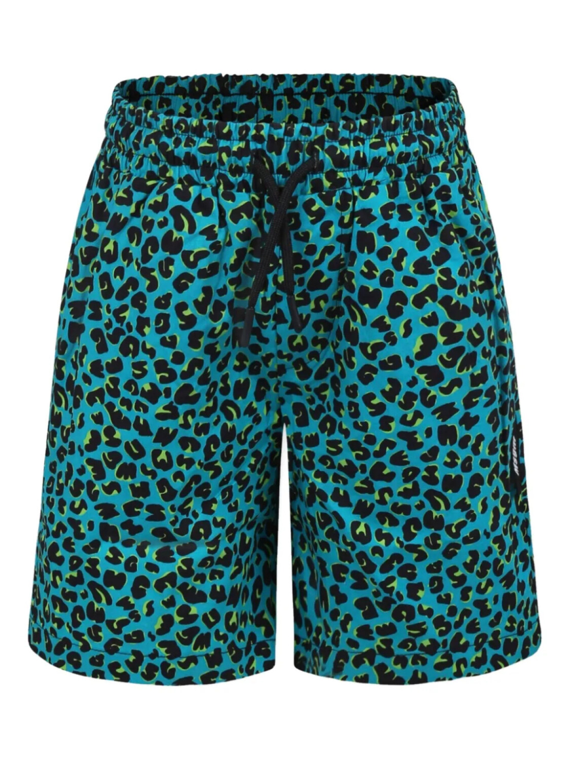 

Детские хлопковые шорты с леопардовым принтом MSGM MSGM Kids, синий