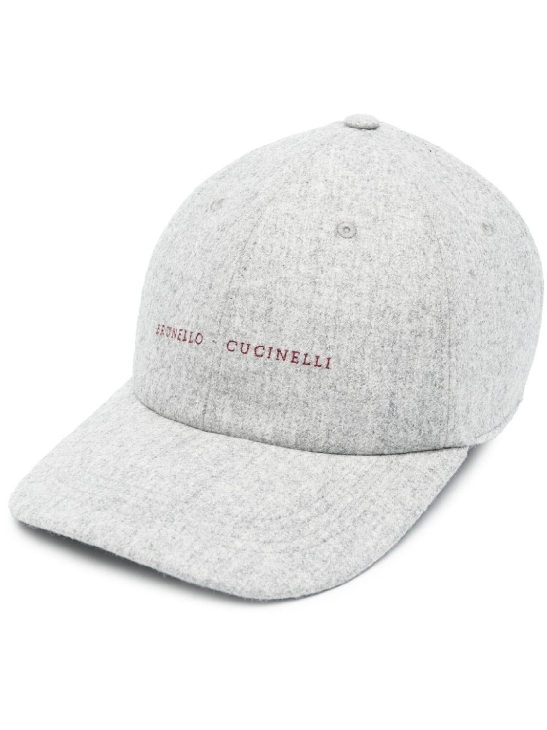 

Brunello Cucinelli бейсболка с вышитым логотипом, серый