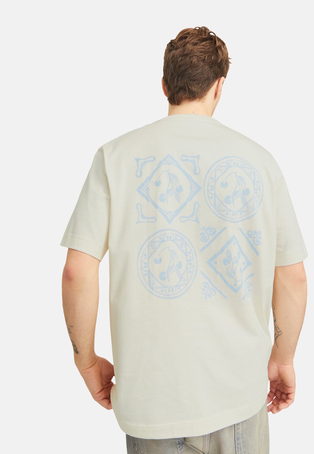 

Футболка с принтом JORPAROS EASTER SKETCH TEE CREW NECK Jack & Jones, белый