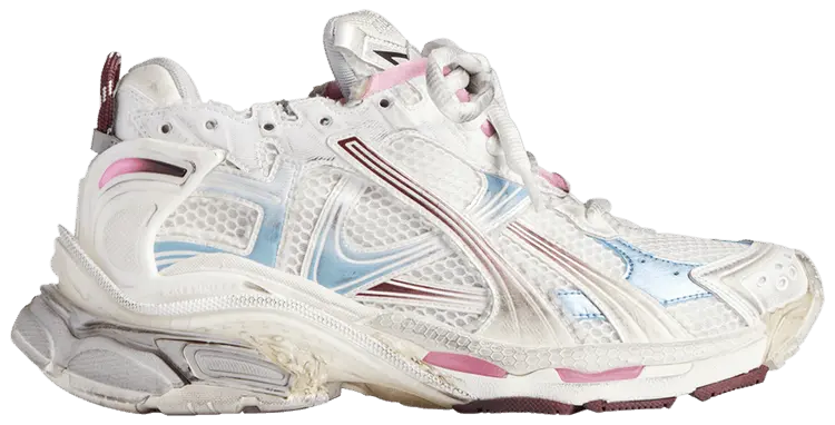 Кроссовки Balenciaga Wmns Runner Sneaker 'Gradient - White Blue Pink', белый