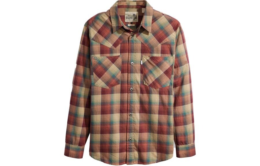 

Рубашка мужская красно-коричневая Levi’S, коричневый