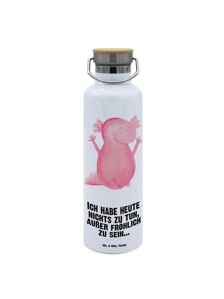 

Mr. & Mrs. Panda Бутылка для напитков Axolotl Hurra с белым слоганом