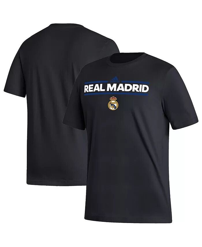 

Мужская черная футболка Real Madrid Dassler Adidas, черный