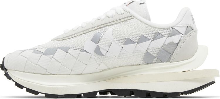 Кроссовки Jean Paul Gaultier x sacai x VaporWaffle Woven 'White', белый — фото 3