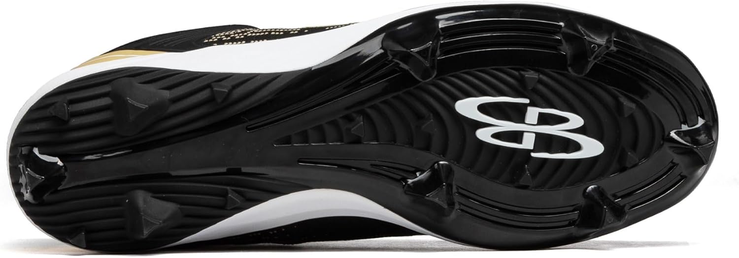 Мужские бутсы Boombah Viper Pureknit с литой подошвой - Status - Разные цвета - Разные размеры, черный — фото 2