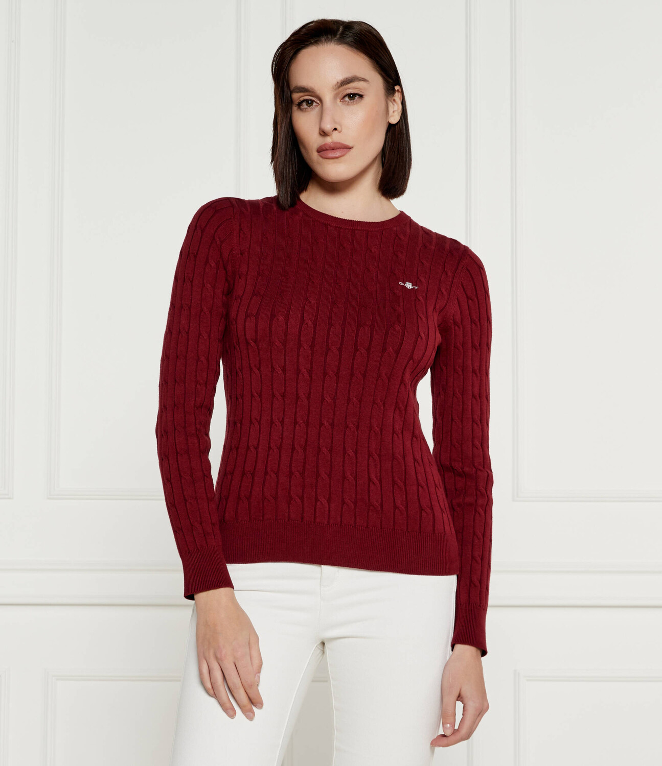 

Свитер Gant Slim Fit, бордо