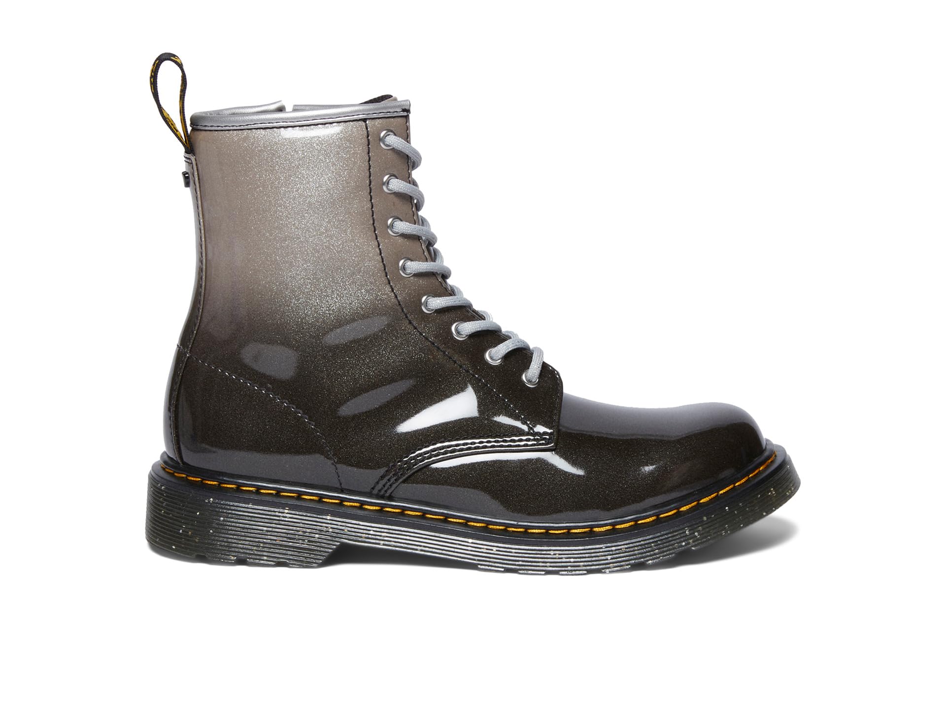 Туфли Dr. Martens Kid's Collection 1460 Glitter Youth, серебряный — фото 4
