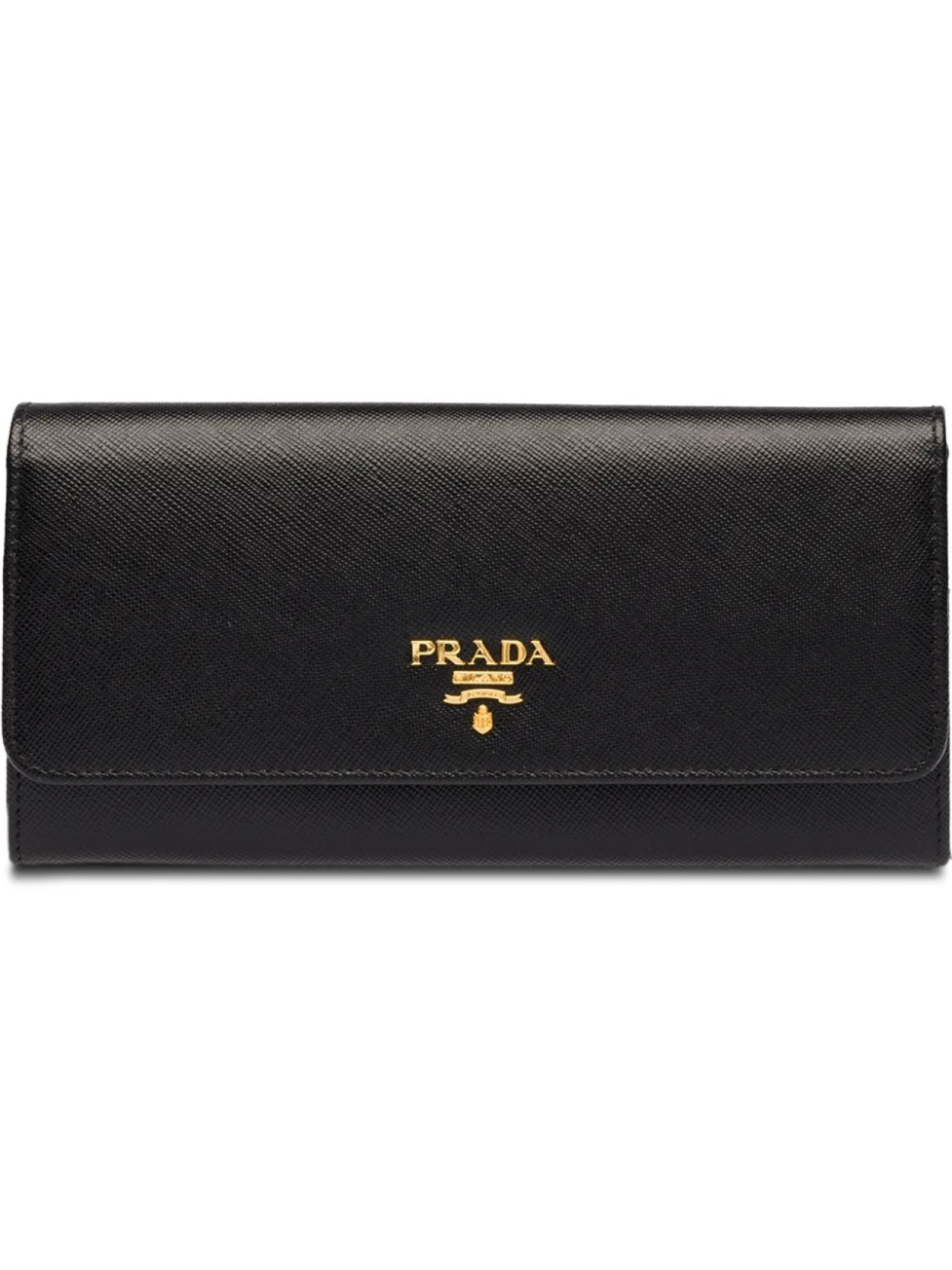 

Prada кошелек с откидным клапаном, черный