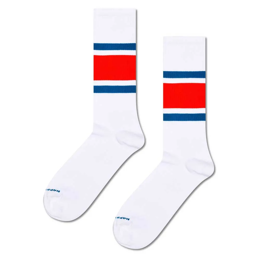 

Носки Happy Simple stripe sneaker crew, белый
