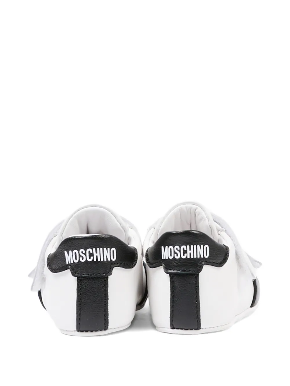 Пинетки с логотипом Moschino Kids, белый — фото 4