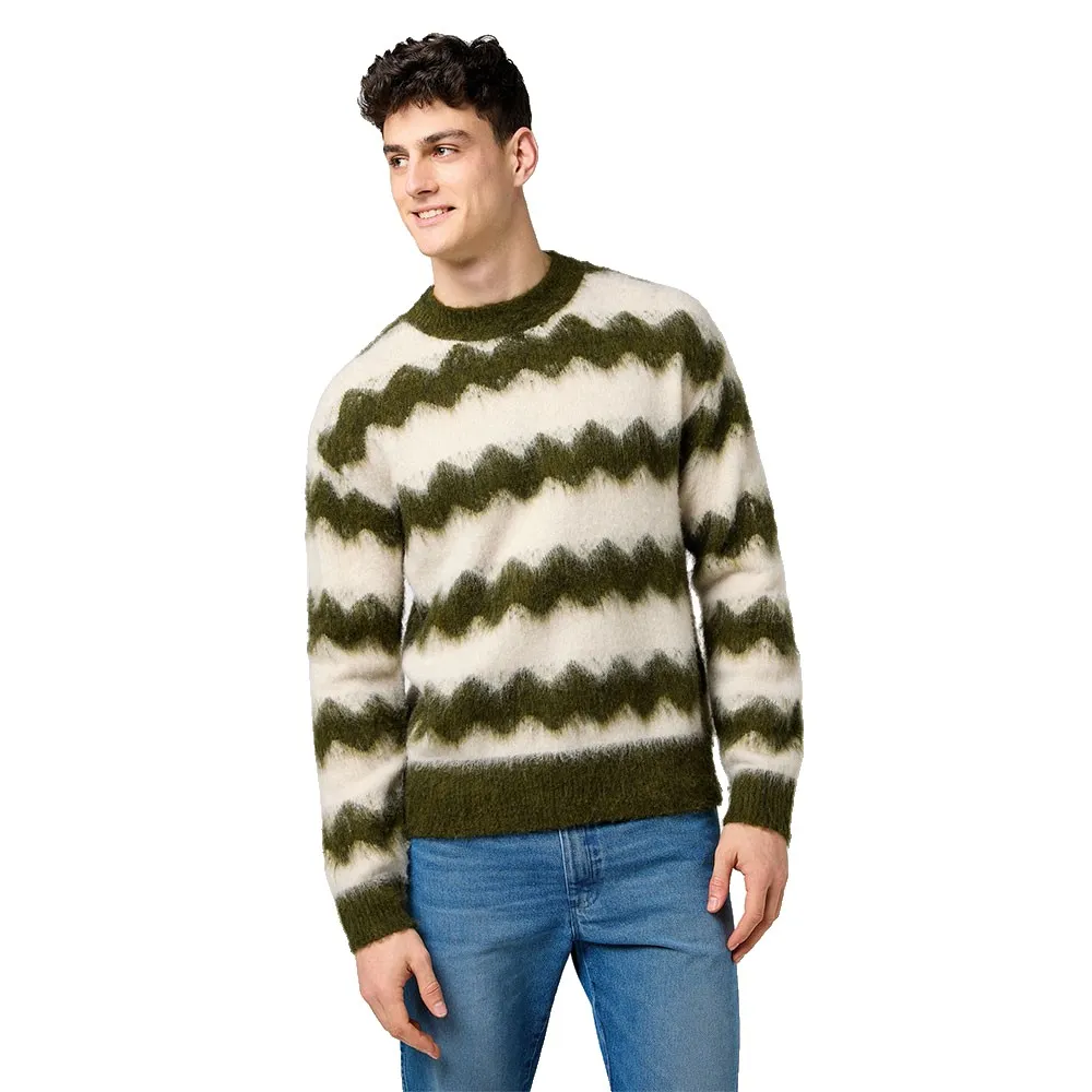 

Свитер Wrangler Striped Relaxed Fit, зеленый
