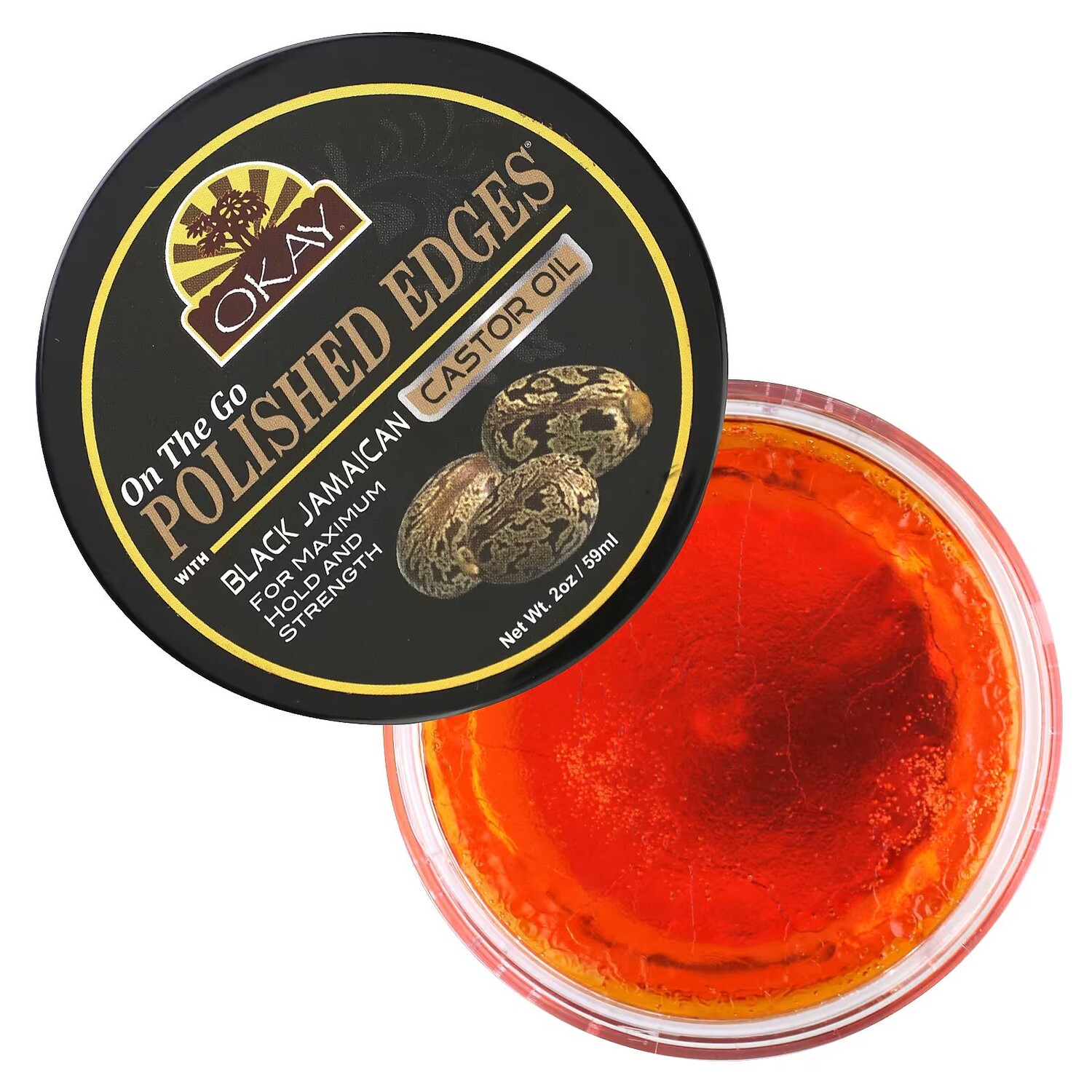 OK Pure Naturals, Полированные края с черным ямайским касторовым маслом, 2 унции (59 мл) Okay Pure Naturals — фото 3