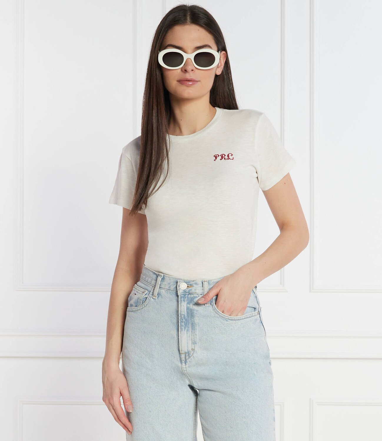 Футболка POLO RALPH LAUREN Regular Fit, экрю — фото 3