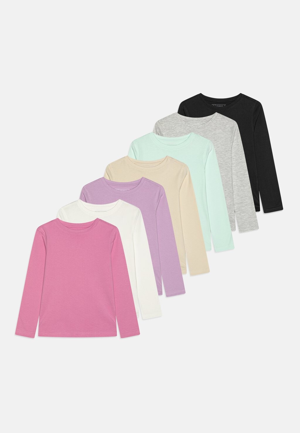 

футболка с длинным рукавом Unisex 7 Pack Friboo, цвет white/lilac/mint