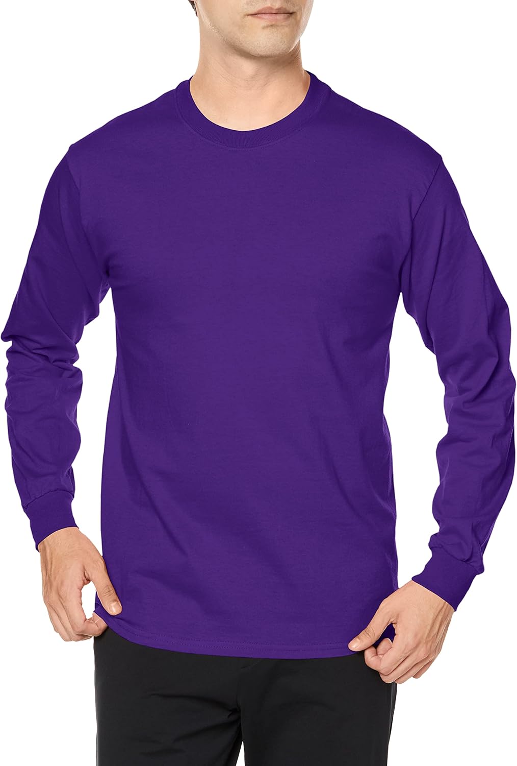 

Футболка с длинным рукавом из ультрахлопка плотностью 6,0 унций, 2400 Gildan, фиолетовый
