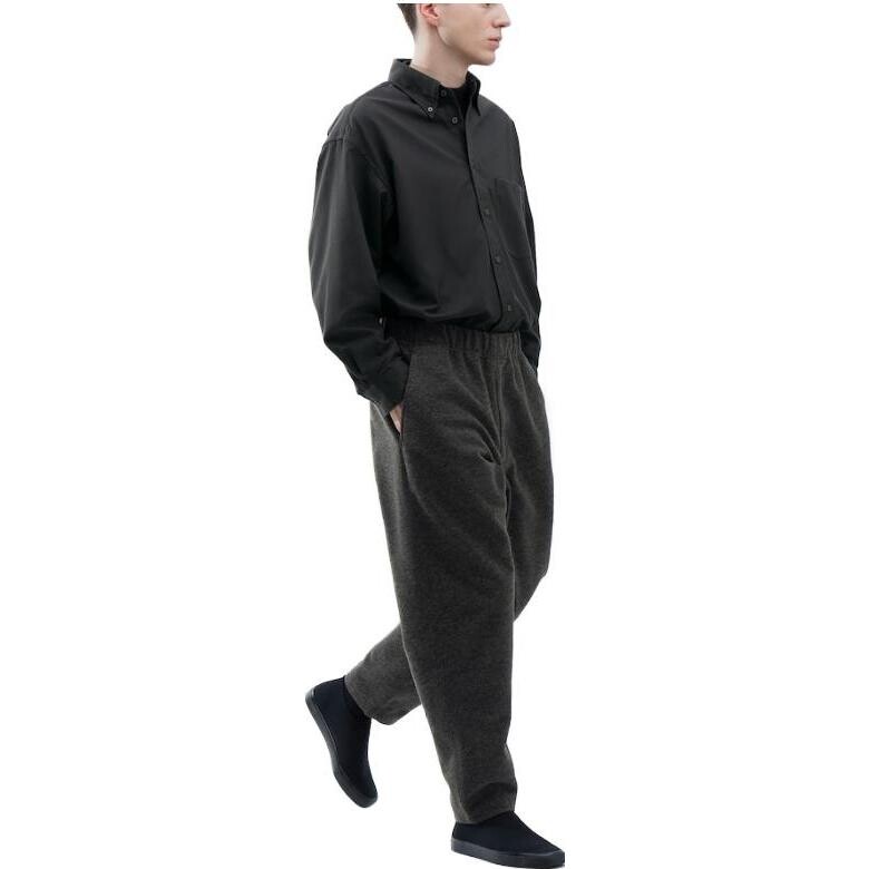 FW23 U Series повседневные брюки унисекс свинцово-серые Uniqlo, серый — фото 3