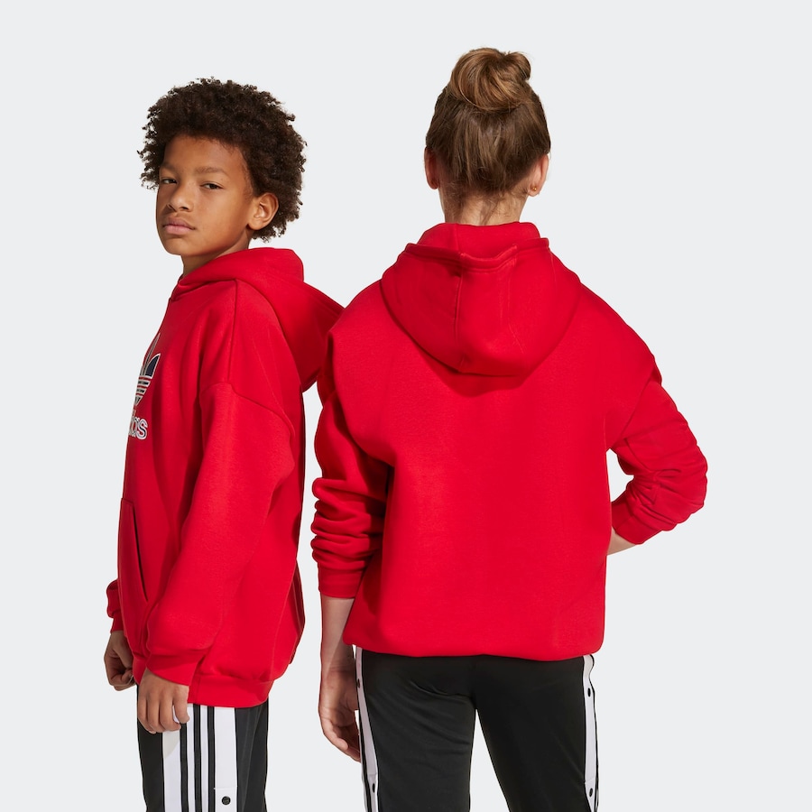 Толстовка ADIDAS ORIGINALS Trefoil, красный — фото 4